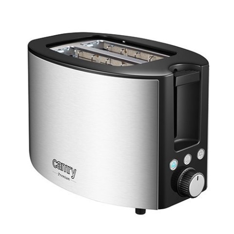 Camry Toaster CR 3215 Power 1000 W, Number of slots 2, Housing material Stainless steel, Black/Stainless steel