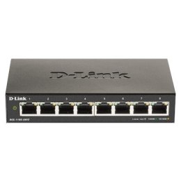 D-Link Smart Gigabit Ethernet Switch DGS-110-08V2 Managed, Desktop, Power supply type External, Ethernet LAN (RJ-45) ports 8