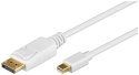 Goobay Mini DisplayPort adapter cable 1.2 52858 1 m, Gold-Plated connectors