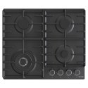 Gorenje Hob GW642AB Gas, Number of burners/cooking zones 4, Mechanical, Black