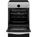 INDESIT Cooker IS5V8CHX/E Hob type Electric, Oven type Vitroceramic, Stainless steel, Width 50 cm, Grilling, Electronic, 57 L, D