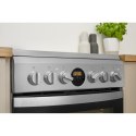 INDESIT Cooker IS5V8CHX/E Hob type Electric, Oven type Vitroceramic, Stainless steel, Width 50 cm, Grilling, Electronic, 57 L, D