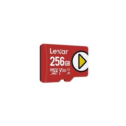 Lexar Play UHS-I MicroSDXC, 256 GB, Flash memory class 10, Red, 150 MB/s