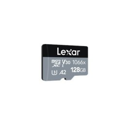 Lexar Professional 1066x UHS-I MicroSDXC, 128 GB, Flash memory class 10, Black/Gray, 120 MB/s, 160 MB/s