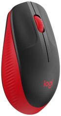 Logitech Full size Mouse M190 	Wireless, Red, USB