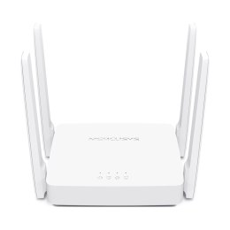 Mercusys Dual-Band Router AC10 802.11ac, 300+867 Mbit/s, 10/100 Mbit/s, Ethernet LAN (RJ-45) ports 2, Antenna type 4xFixed, Whit