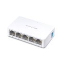 Mercusys Switch MS105 Unmanaged, Desktop, 10/100 Mbps (RJ-45) ports quantity 5, Power supply type External