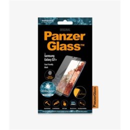 PanzerGlass Samsung, Galaxy S21+ Series, Antibacterial glass, Black, Antifingerprint screen protector, Case Friendly, Compatible