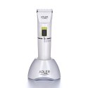 Adler Hair clipper AD 2827 Cordless or corded, Number of length steps 4, White