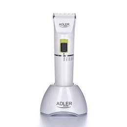 Adler Hair clipper AD 2827 Cordless or corded, Number of length steps 4, White