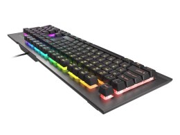 Genesis Rhod 500 Gaming keyboard, RGB LED light, US, Silver/Black, Wired