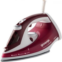 Gorenje Steam Iron SIH3000RBC Steam Iron, 3000 W, Water tank capacity 350 ml, Continuous steam 40 g/min, Red/White