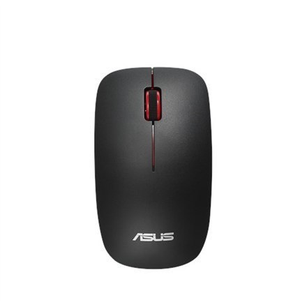 Asus WT300 RF Optical mouse, Wireless connection, No, Black/Red