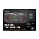 Logilink Gaming-Set, keyboard, mouse and mouspad ID0185 Keyboard and Mouse Combo, Keyboard layout German