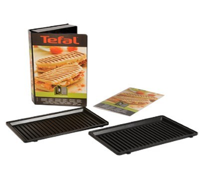 TEFAL XA800312 Grill/panini plates for SW852 Sandwich maker, Black