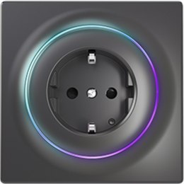 FIBARO Walli Outlet type F, Black Z-Wave EU