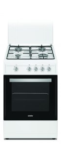 Kuchenka Simfer Cooker 4401SGRBB Hob type Gas, Oven type Gas, White, Width 50 cm, 49 L, Depth 55 cm, A+