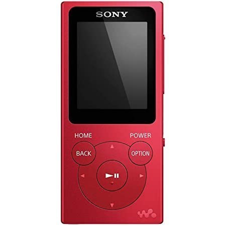 Sony Walkman NW-E394B MP3 Player, 8GB, Red