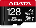 ADATA AUSDX128GUI3V30SHA2-RA1 Memory Card 128 GB, MicroSDXC, Flash memory class 10, Adapter, 80 MB/s, 100 MB/s