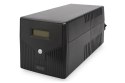 Digitus Line-Interactive UPS DN-170074, 1000VA, 600W, 2x 12V/7Ah battery, 4x CEE 7/7 outlet, 2x RJ45, 1x USB 2.0 type B, 1x RS23