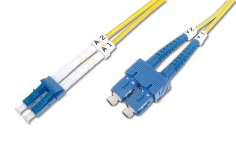 Digitus FO Patch Cord, Duplex, LC to SC SM OS2 09/125 µ, 3 m