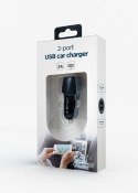 Gembird 2-port USB car charger TA-U2C48A-CAR-01 Black