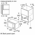 Bosch Microwave Oven BFL523MW3 Built-in, 800 W, White