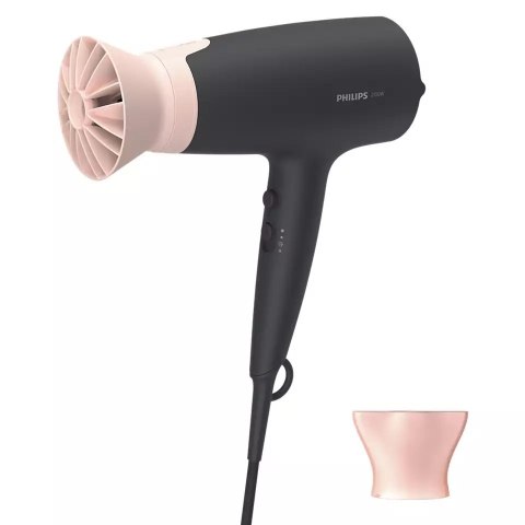 Philips Hair Dryer BHD350/10 2100 W, Number of temperature settings 6, Ionic function, Black/Pink