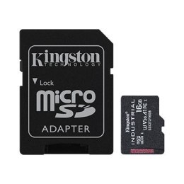 Kingston UHS-I 16 GB, microSDHC/SDXC Industrial Card, Flash memory class Class 10, UHS-I, U3, V30, A1, SD Adapter