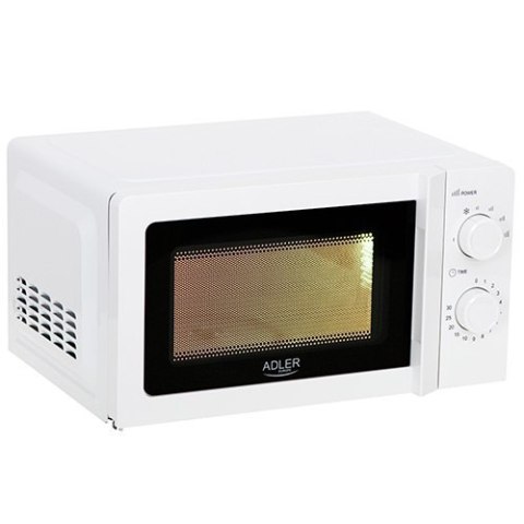 Adler Microwave Oven AD 6205 Free standing, 700 W, White, 5, Defrost, 20 L