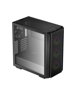 Deepcool MID TOWER CASE CG560 Side window, Black, Mid-Tower, Power supply included No