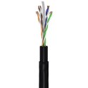 Goobay CAT 6 Outdoor-patch cable, U/UTP 94393 30 m, Black