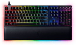 Razer Huntsman V2 Optical Gaming Keyboard RGB LED light, QWERTY US International, Wired, Black, Clicky Purple Switch, Numeric ke