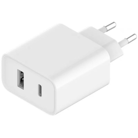 Xiaomi Wall Charger (Type-A+Type-C) EU Mi 33W Fast charging, White, 33 W