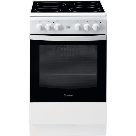 INDESIT Cooker IS5V8GMW/E	 Hob type Vitroceramic, Oven type Electric, White, Width 50 cm, Grilling, 57 L, Depth 60 cm