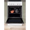 INDESIT Cooker IS5V8GMW/E	 Hob type Vitroceramic, Oven type Electric, White, Width 50 cm, Grilling, 57 L, Depth 60 cm