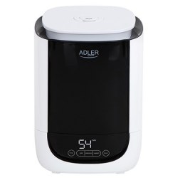 Adler Air Humidifier AD 7966 35 m³, 25 W, Water tank capacity 4.6 L, Ultrasonic, Humidification capacity 280 ml/hr, White/Black