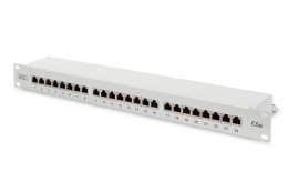 Digitus Patch Panel DN-91524S White, 48.2 x 4.4 x 10.9 cm, Category: CAT 5e; Ports: 24 x RJ45; Retention strength: 7.7 kg; Inser