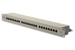 Digitus Patch Panel DN-91524S White, 48.2 x 4.4 x 10.9 cm, Category: CAT 5e; Ports: 24 x RJ45; Retention strength: 7.7 kg; Inser