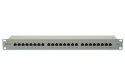 Digitus Patch Panel DN-91524S White, 48.2 x 4.4 x 10.9 cm, Category: CAT 5e; Ports: 24 x RJ45; Retention strength: 7.7 kg; Inser