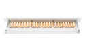 Digitus Patch Panel DN-91624S White, 48.2 x 4.4 x 10.9 cm, Category: CAT 6; Ports: 24 x RJ45; Retention strength: 7.7 kg; Insert