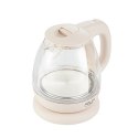 Adler Kettle AD 1283C Electric, 900 W, 1 L, Glass/Stainless steel, 360° rotational base, Cream