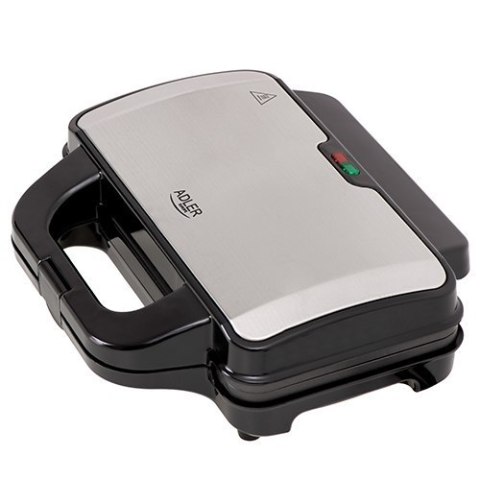 Adler Sandwich maker AD 3043 900 W, Number of plates 1, Number of pastry 2, Black