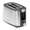 Adler Toaster AD 3214 Power 750 W, Number of slots 2, Housing material Stainless steel, Stainless steel/Black