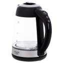 Adler Kettle AD 1285 Electric, 2200 W, 1.7 L, Glass/Stainless steel, 360° rotational base, Grey