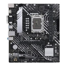 Asus PRIME B660M-K D4 Processor family Intel, Processor socket LGA1700, DDR4 DIMM, Memory slots 2, Supported hard disk drive in