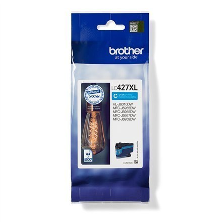 Brother LC427XLC Ink Cartridge, Cyan