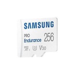 Samsung PRO Endurance MB-MJ256KA/EU 256 GB, MicroSD Memory Card, Flash memory class U3, V30, Class 10, SD adapter