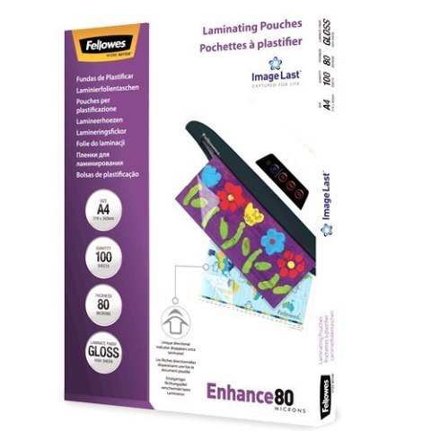 Fellowes Laminating Pouch PREMIUM ImageLast 80 µ, 216x303 mm - A4, 100 pcs