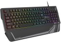 Genesis Rhod 350 RGB Gaming keyboard, RGB LED light, US, Black, Wired